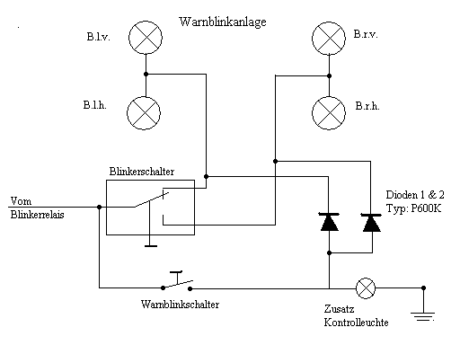 Blinkerschalter Mit Kontrollleuchte Schaltplan - Wiring Diagram
